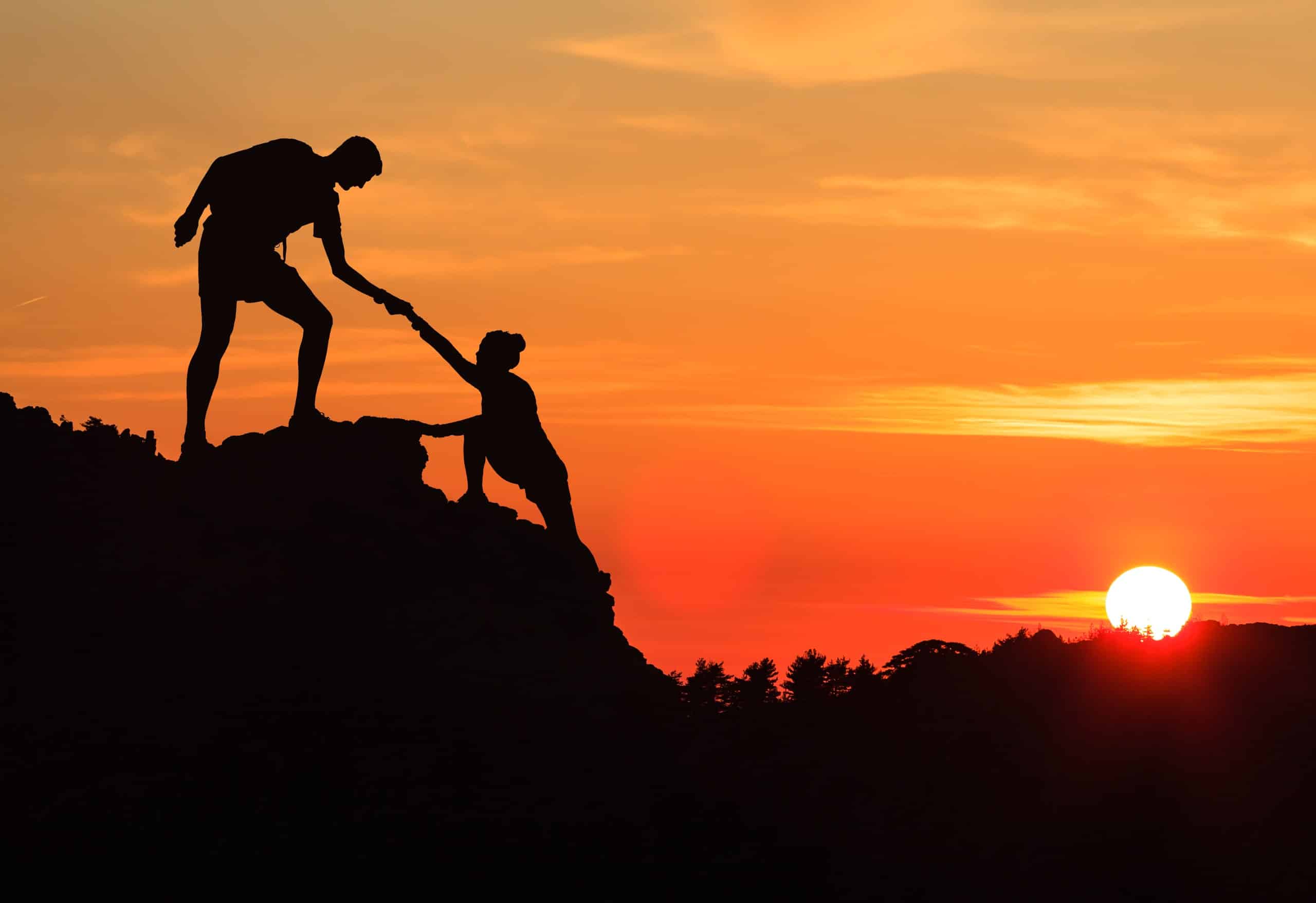 Sunset Mounting Climbing-min